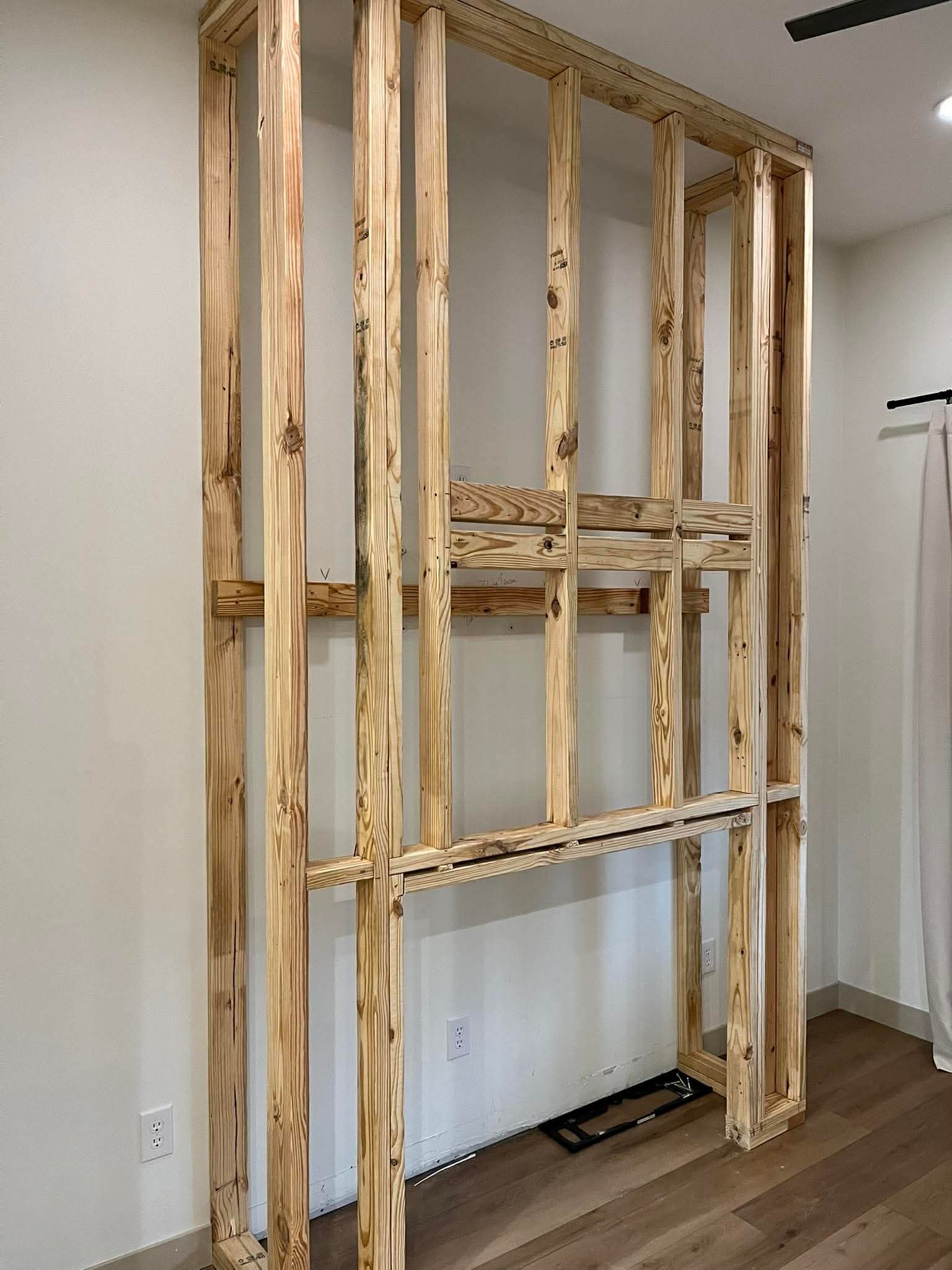 Wall framing and stud wall construction for home addition project